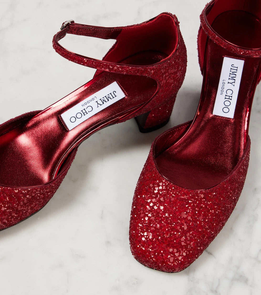 Jimmy Choo - Pixie 45 glitter pumps