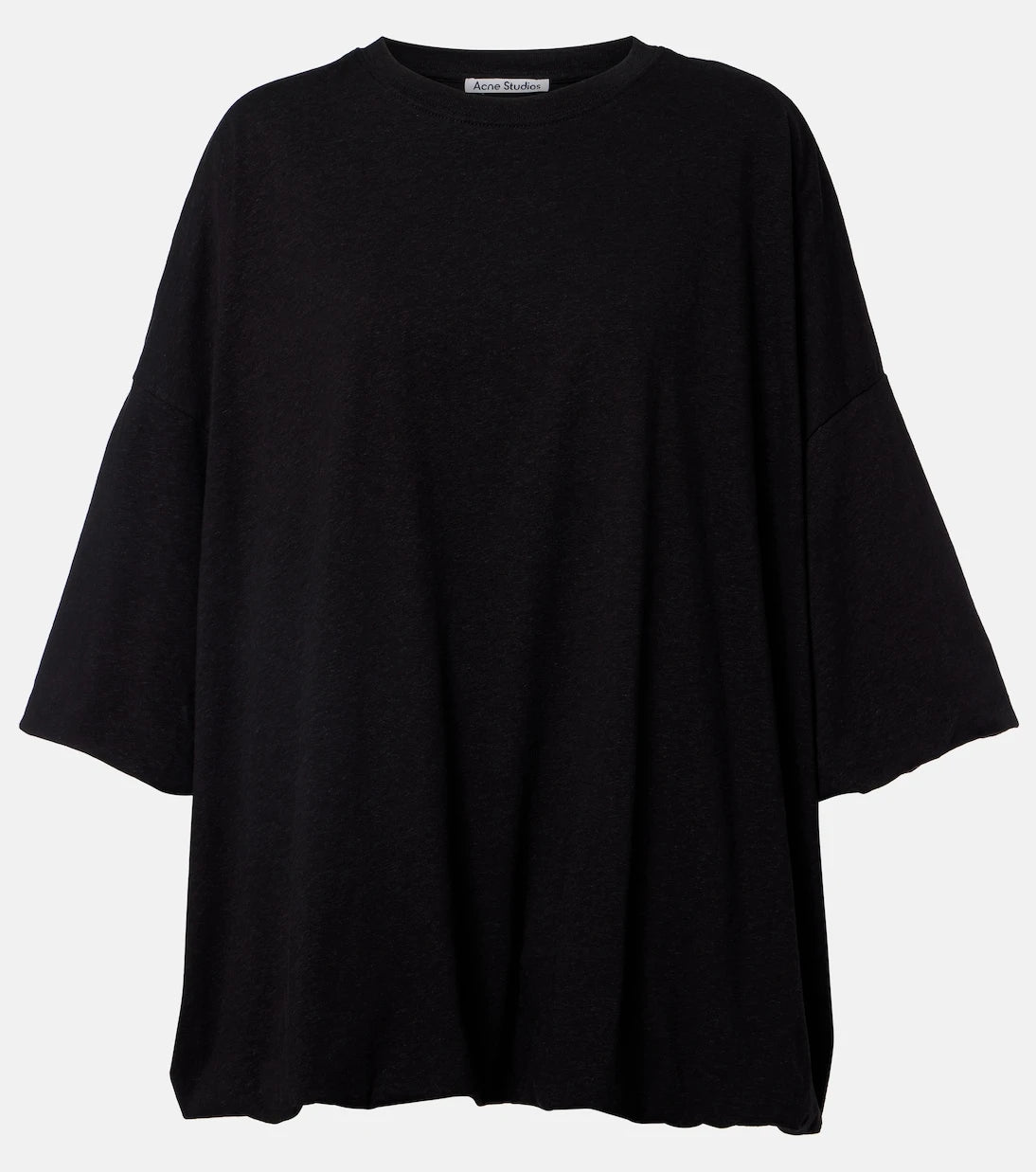 Acne Studios - Eniko logo gathered cotton-blend jersey T-shirt