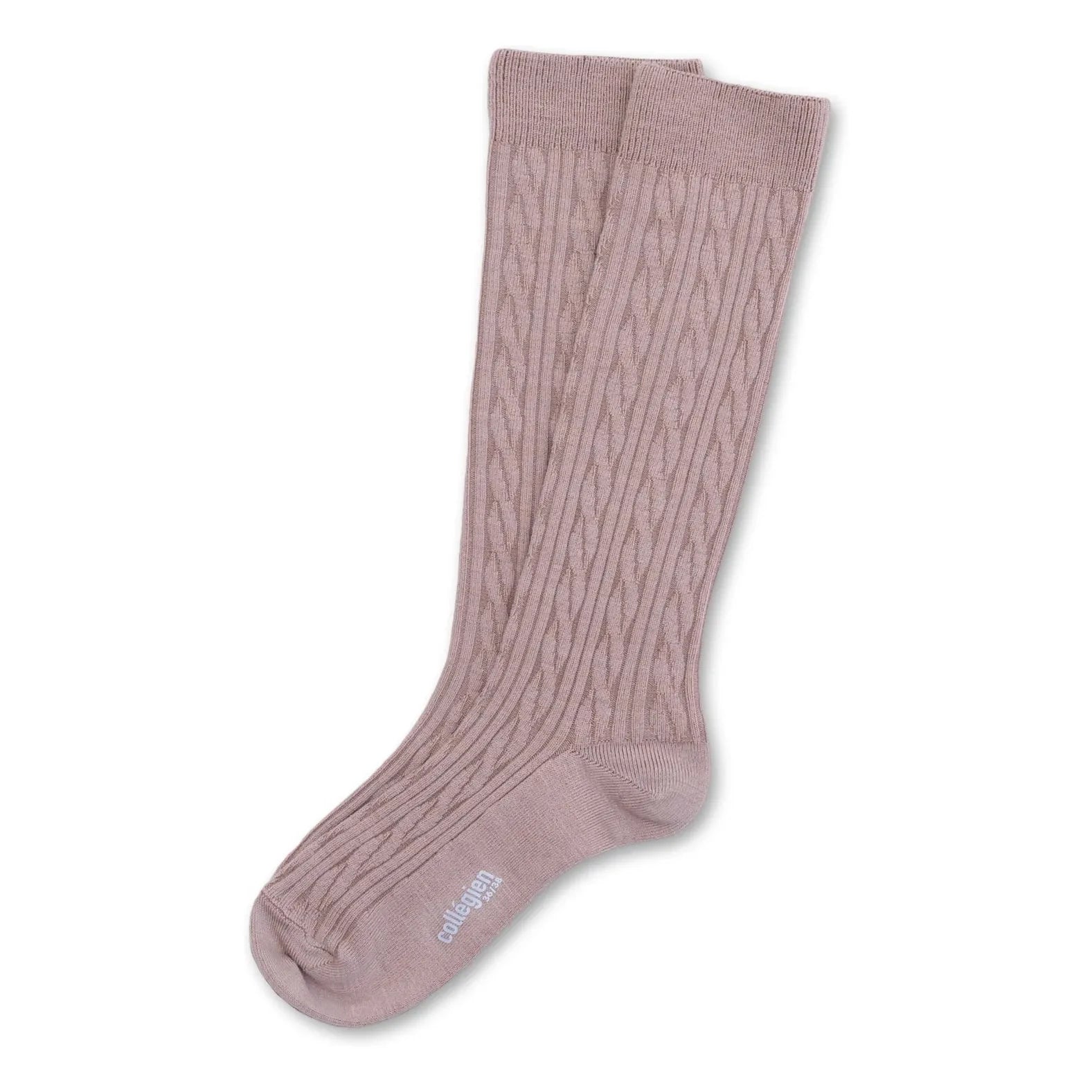 Collégien - Alix Merino Wool High Socks | Dusty Pink