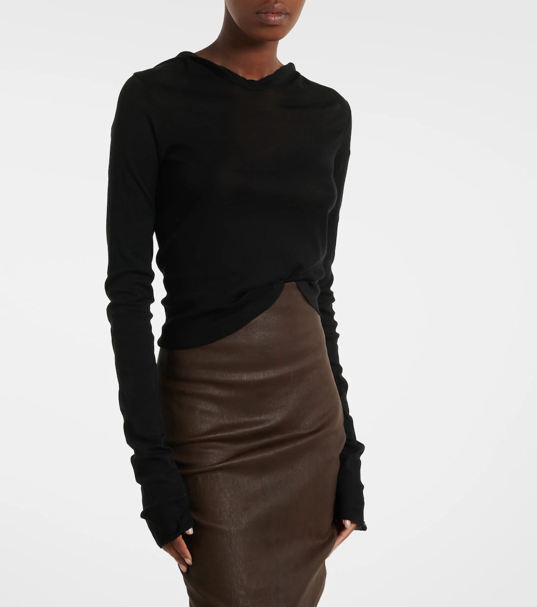 Rick Owens - Cotton jersey top