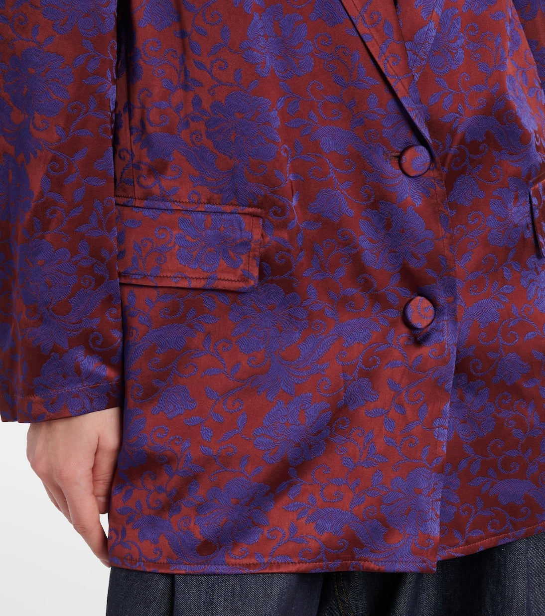 Dries Van Noten - Floral jacquard blazer