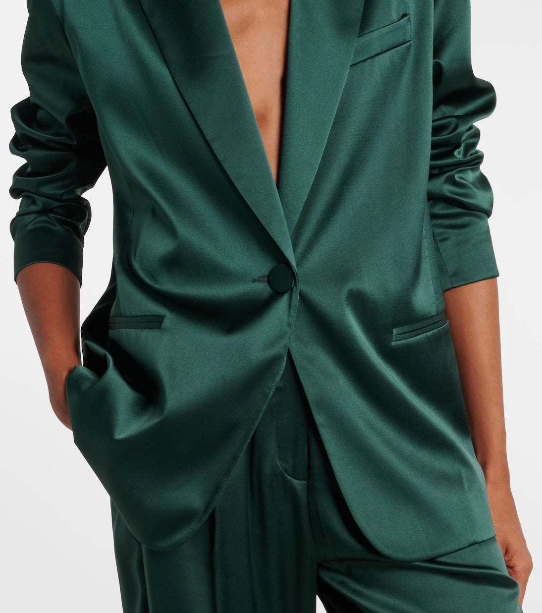 The Sei - Silk satin blazer