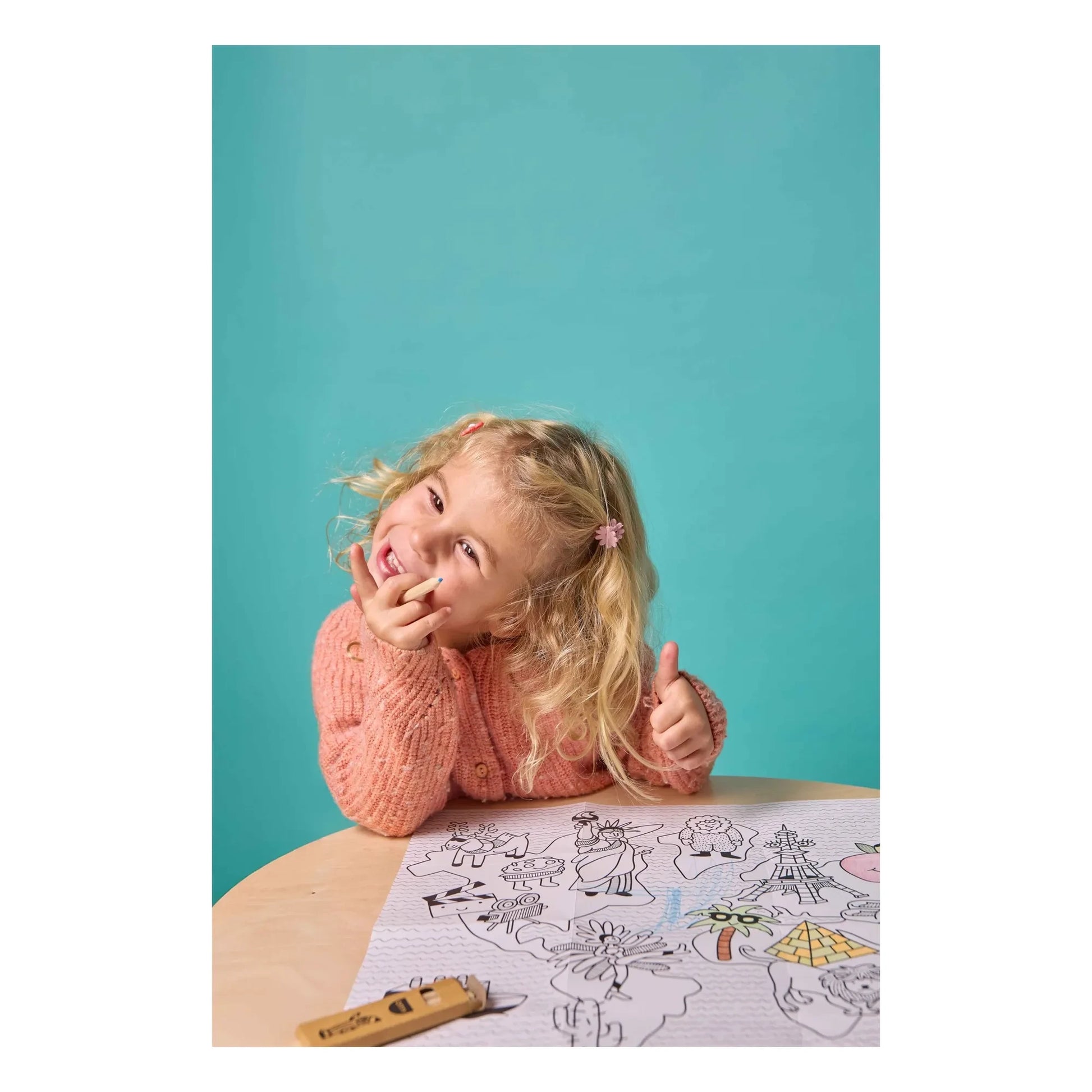 Omy - Atlas mini coloring kit