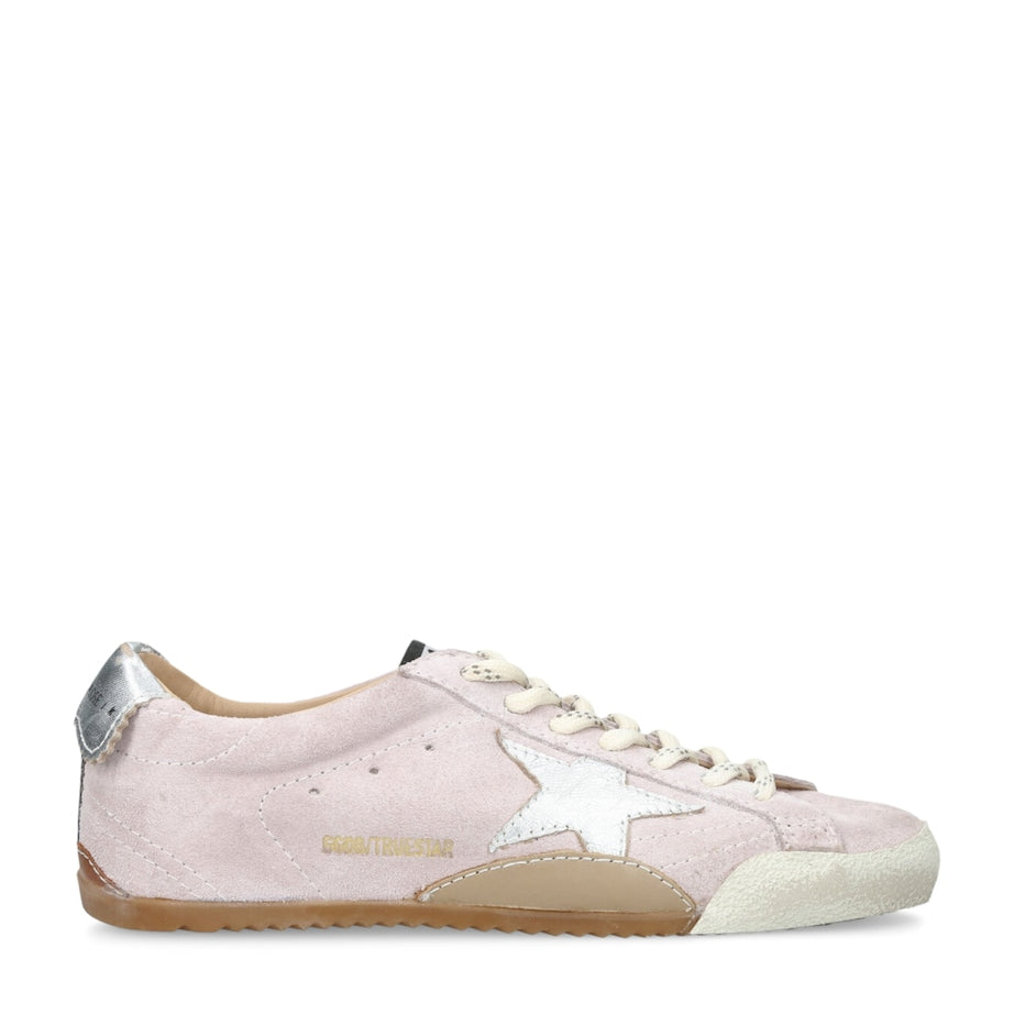 Pink Suede-Leather True Star Sneakers