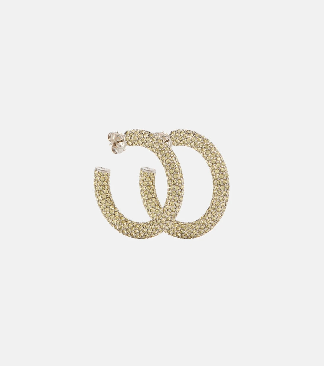 Amina Muaddi - Cameron medium hoop earrings