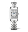 Small Stainless Steel and Diamond Reverso Classic Duetto Watch 21mm