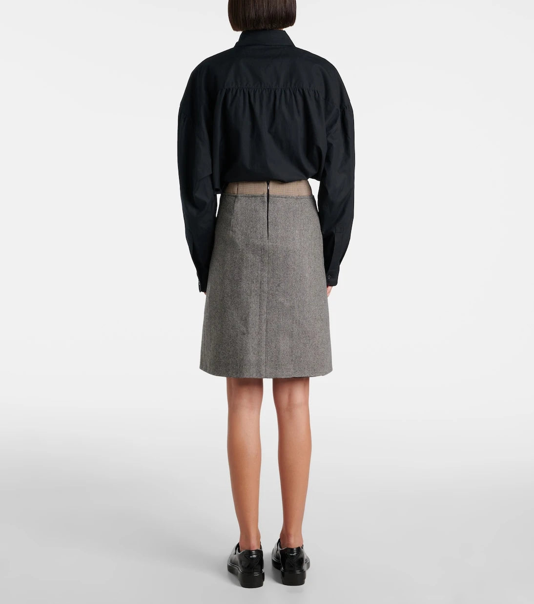 Sportmax - Riga tweed midi skirt