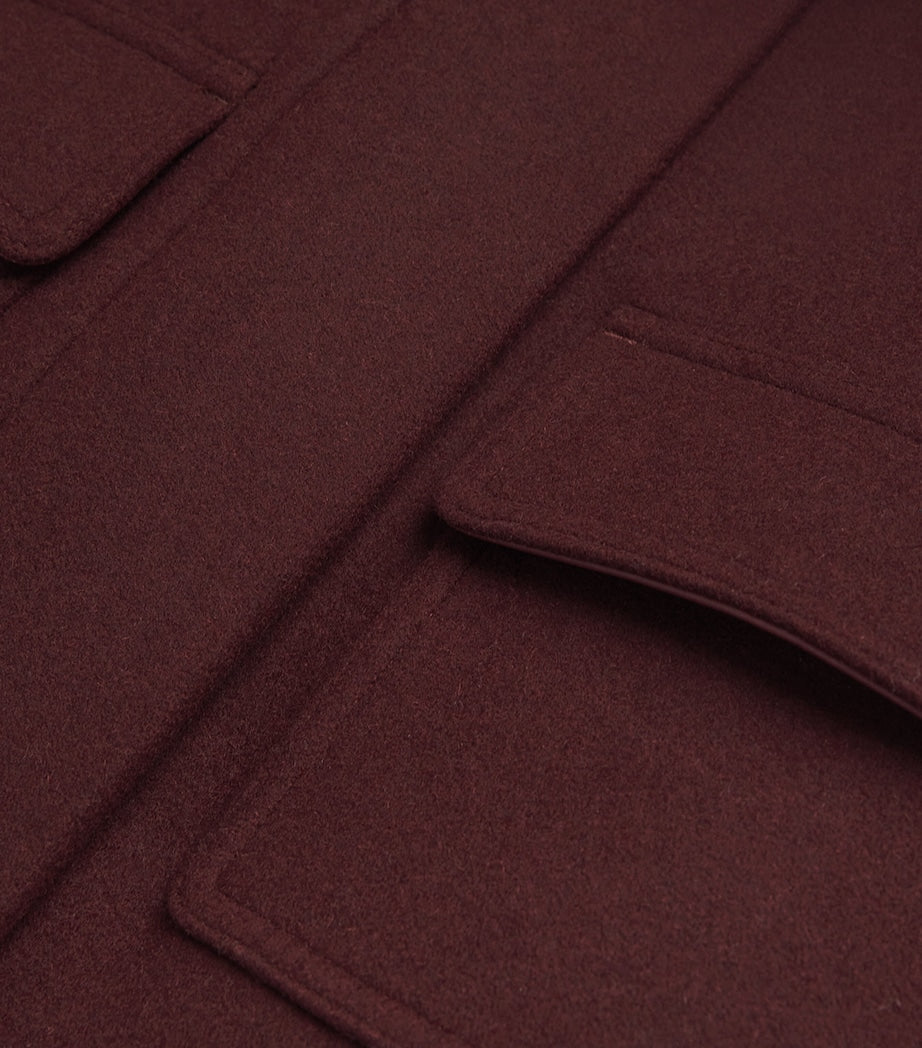 Max Mara Red Wool-Alpaca-Cashmere Gilet