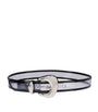 Christian Louboutin Black Bubble PVC Patent Leather Belt