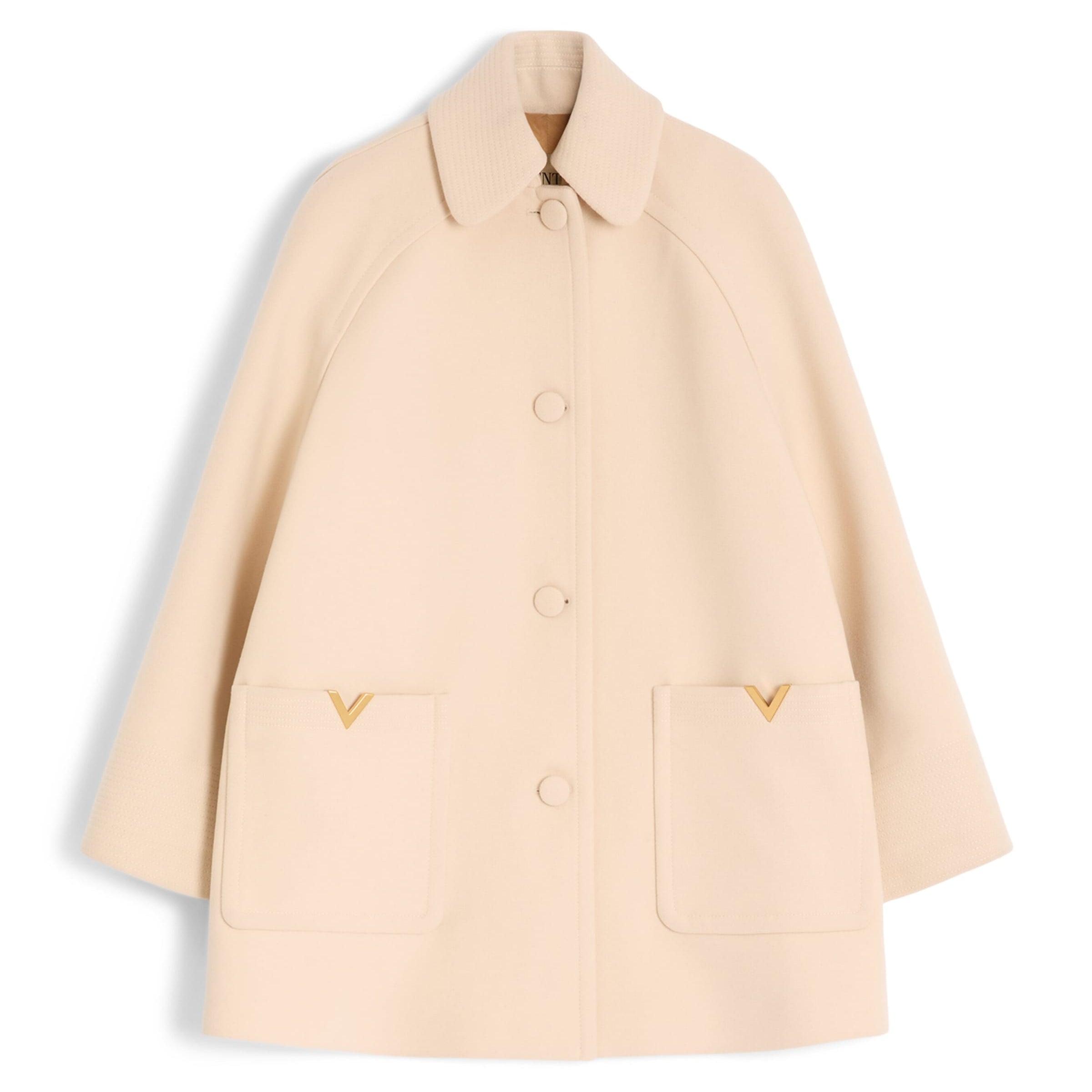 Valentino Nude Virgin Wool Overcoat