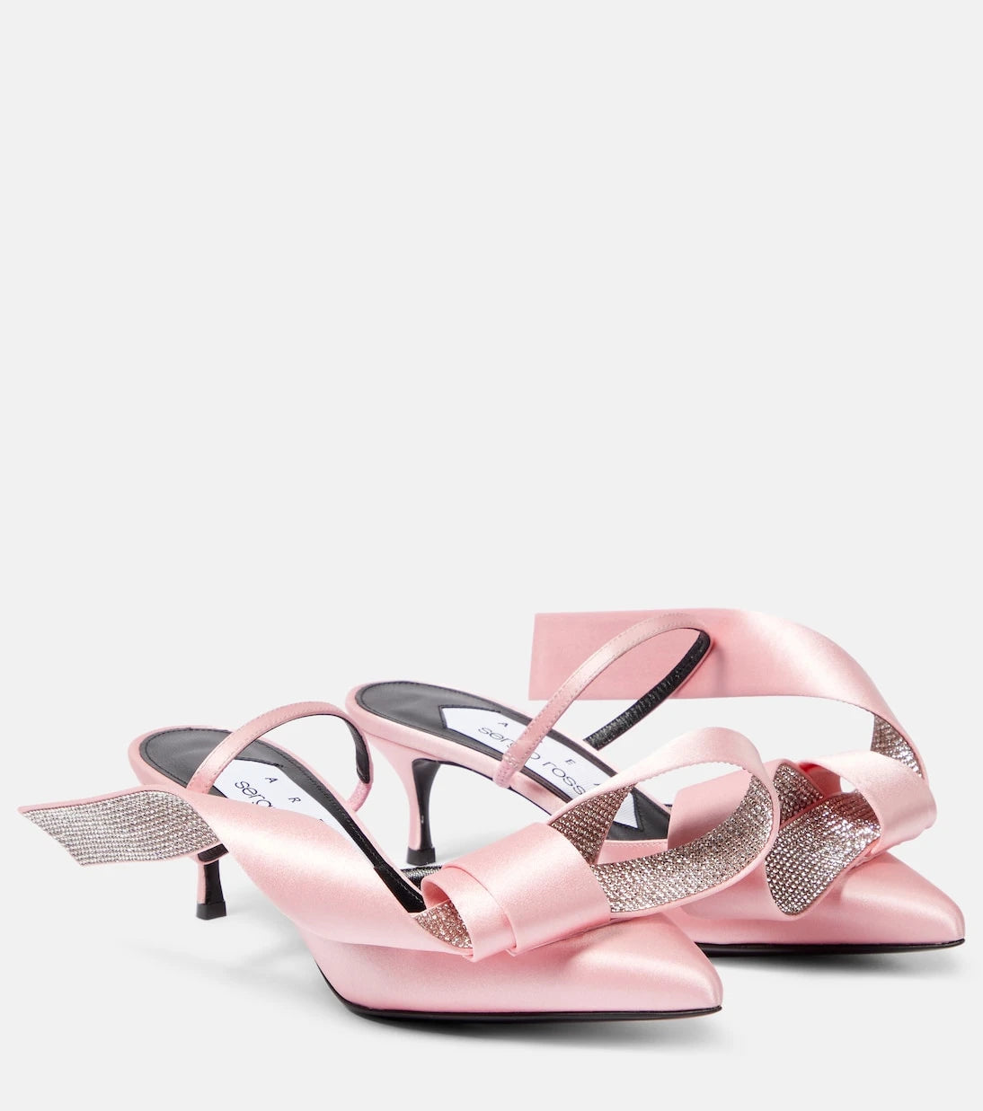 Area - x Sergio Rossi Marquise crystal-embellished mules