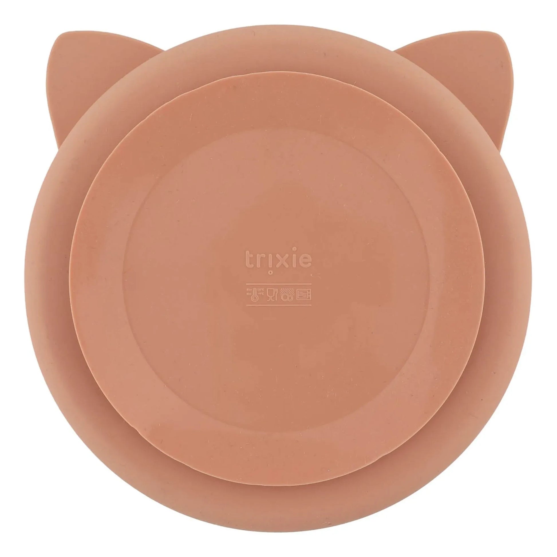 Trixie - Mrs. Cat Compartmentalized Suction Cup Plate | Pink