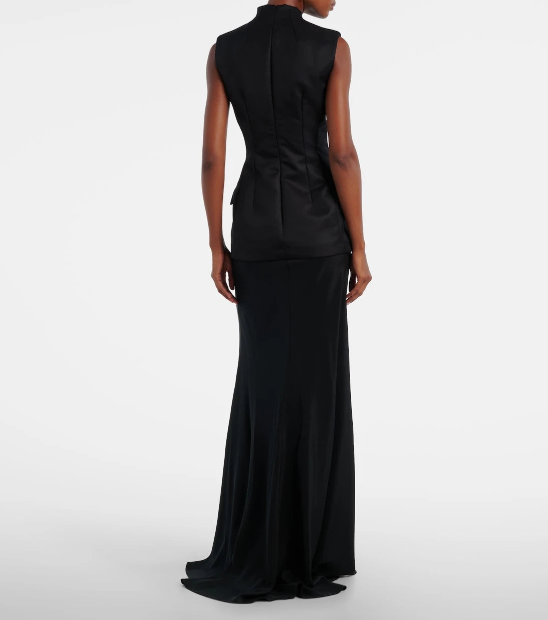 Sportmax - فستان سيلين من مزيج القطن