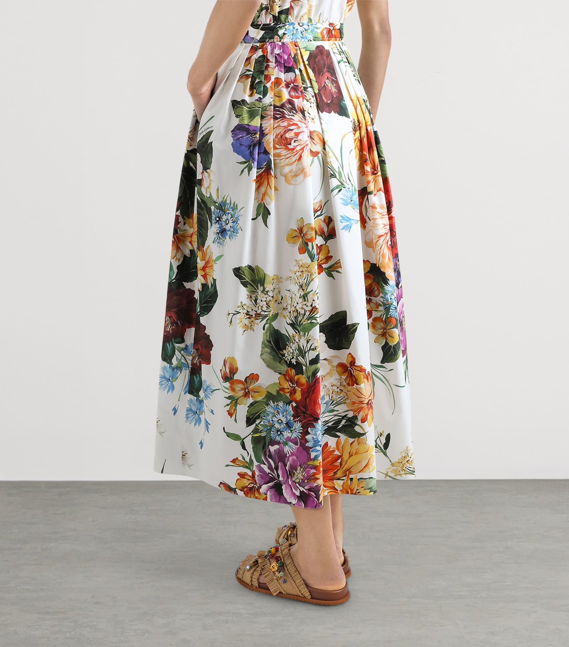 Floral Midi Shirt Dress