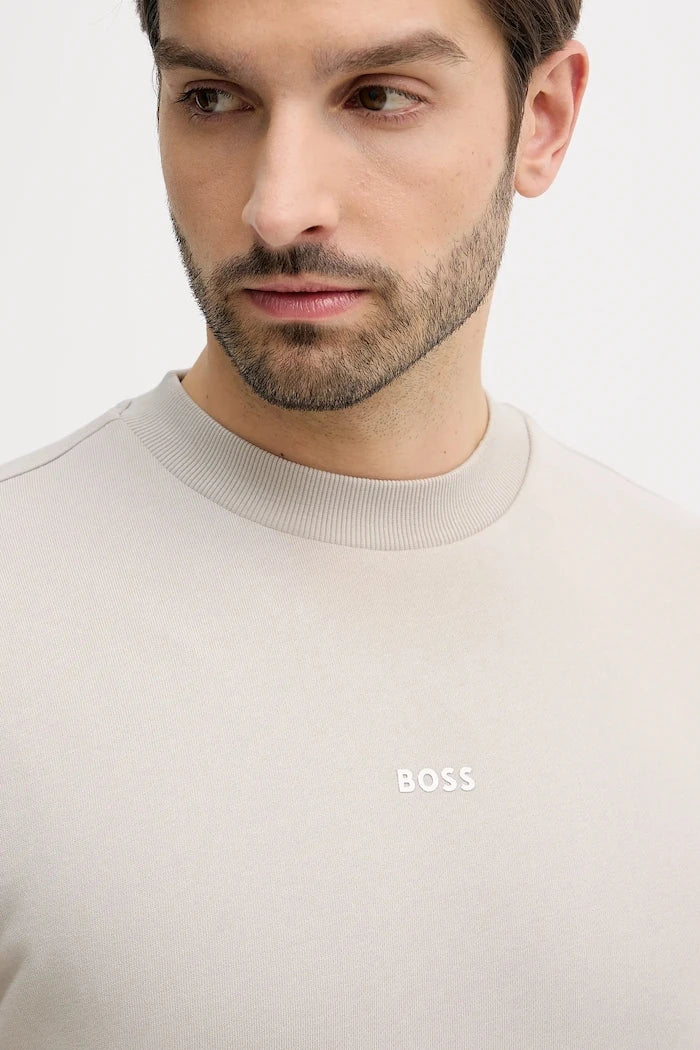 Памучен суичър BOSS Orange WeSmallcrew