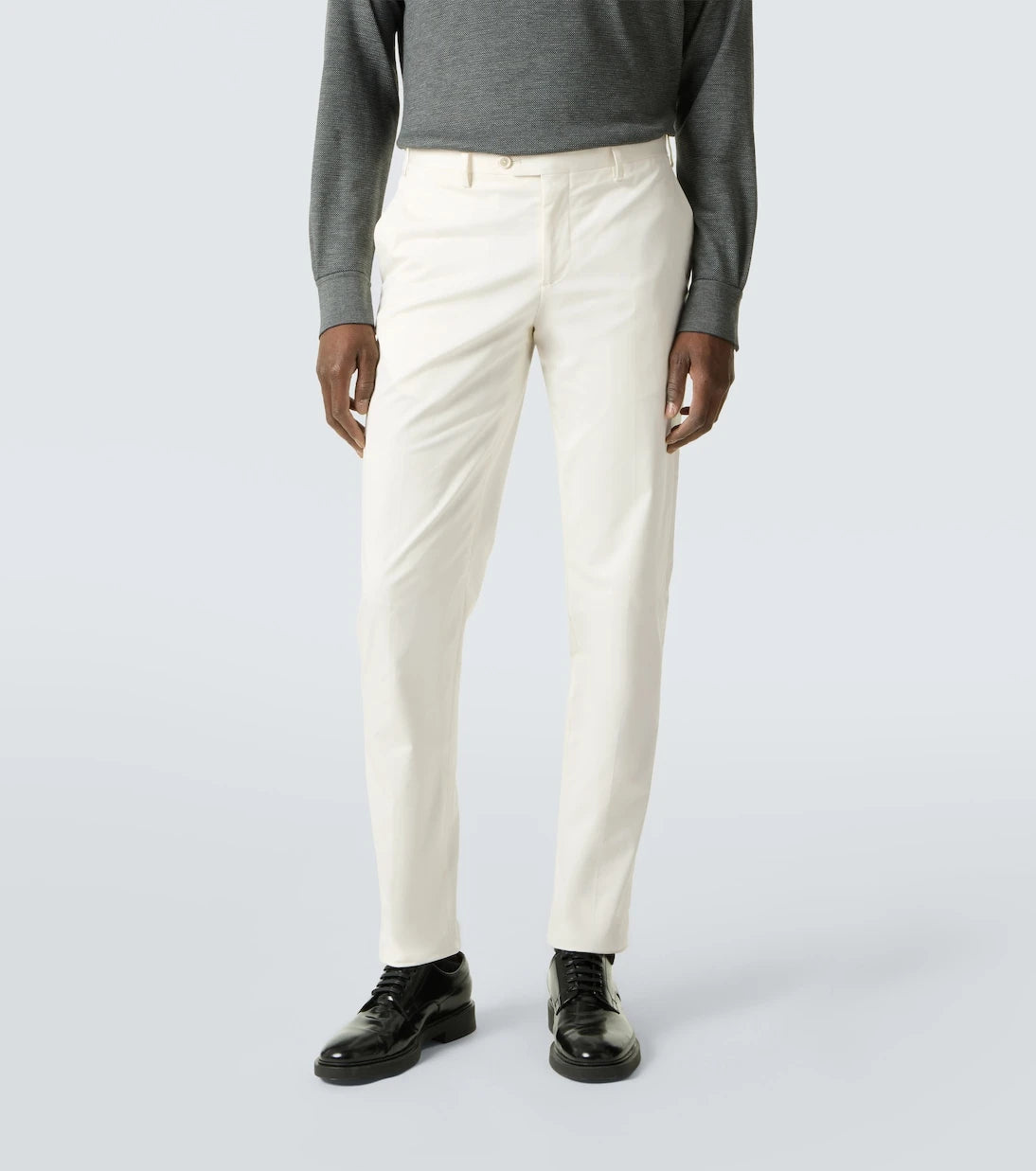 Lardini - Mid-rise cotton slim pants