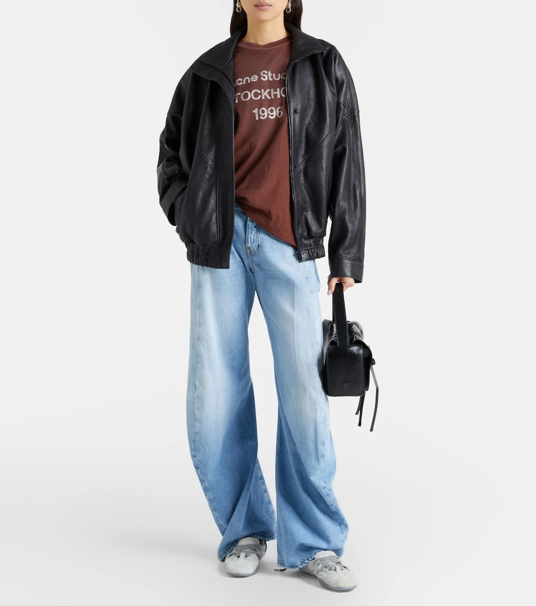 Acne Studios - جينز واسع الساقين متضرر 2006F