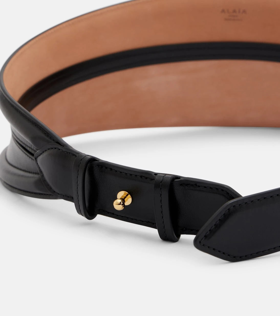 Alaïa - Tube leather belt