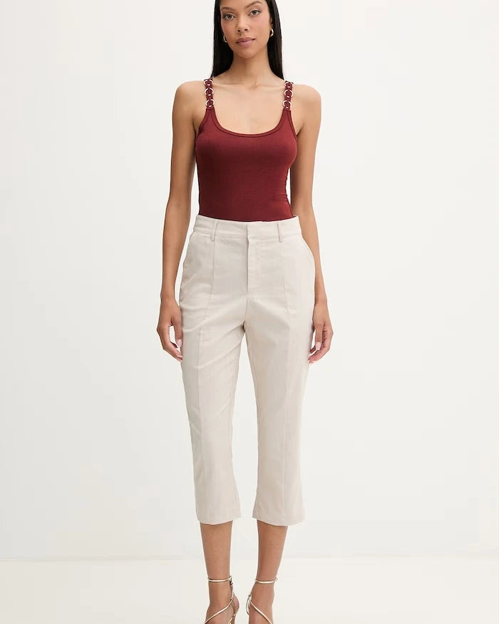 Guess viskozalı kadın kapri pantolon CHRISSY