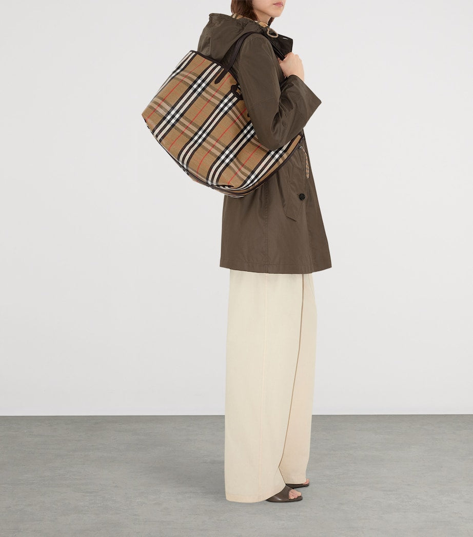 Beige Medium Canvas Highlands Tote Bag