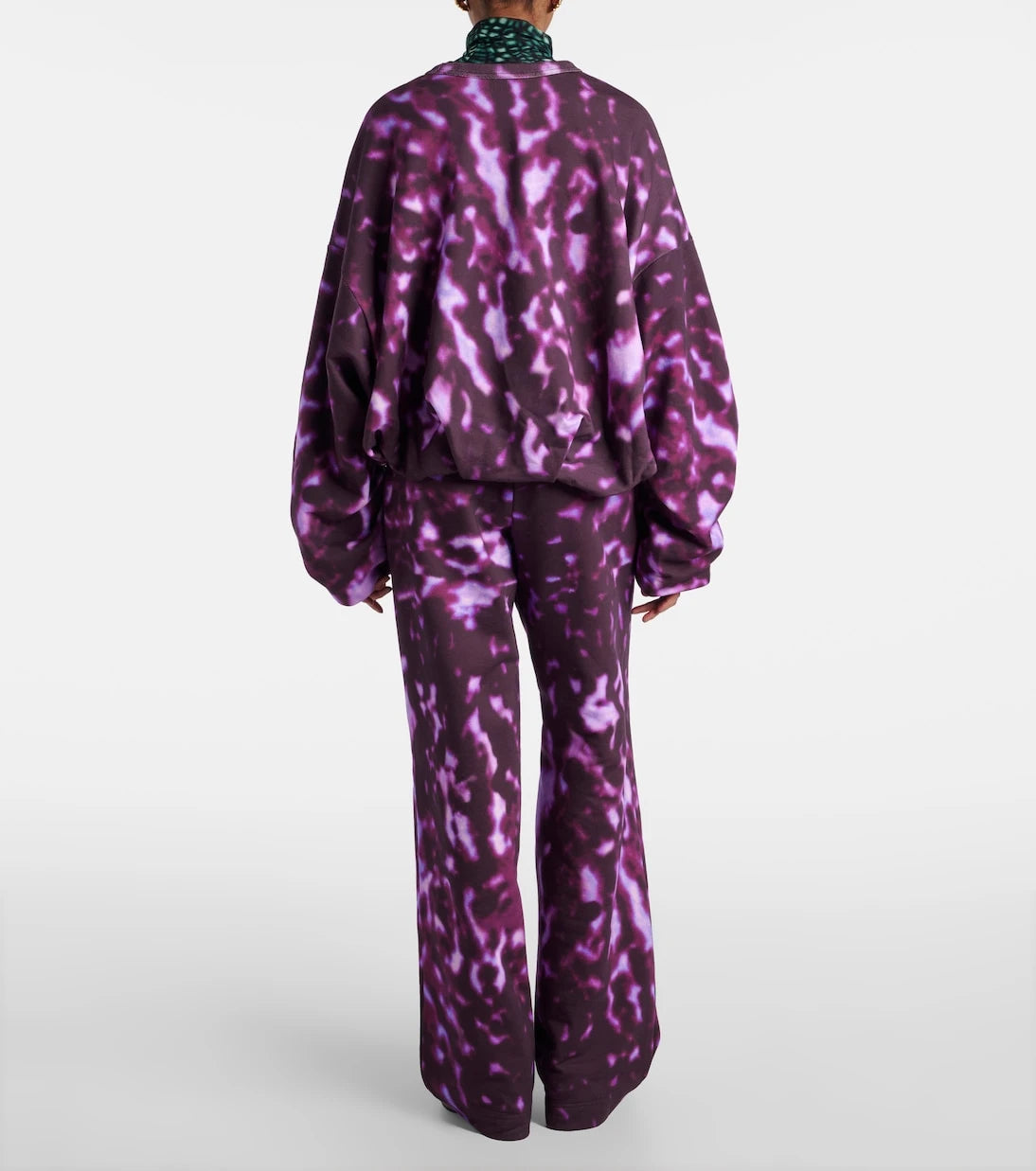Dries Van Noten - Printed draped cotton sweatshirt