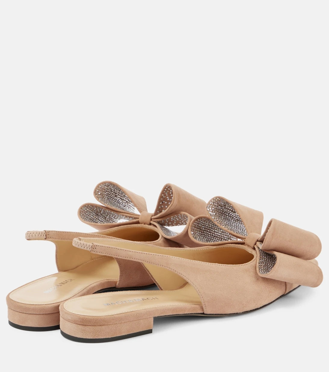 Mach & Mach - Le Cadeau suede slingback flats
