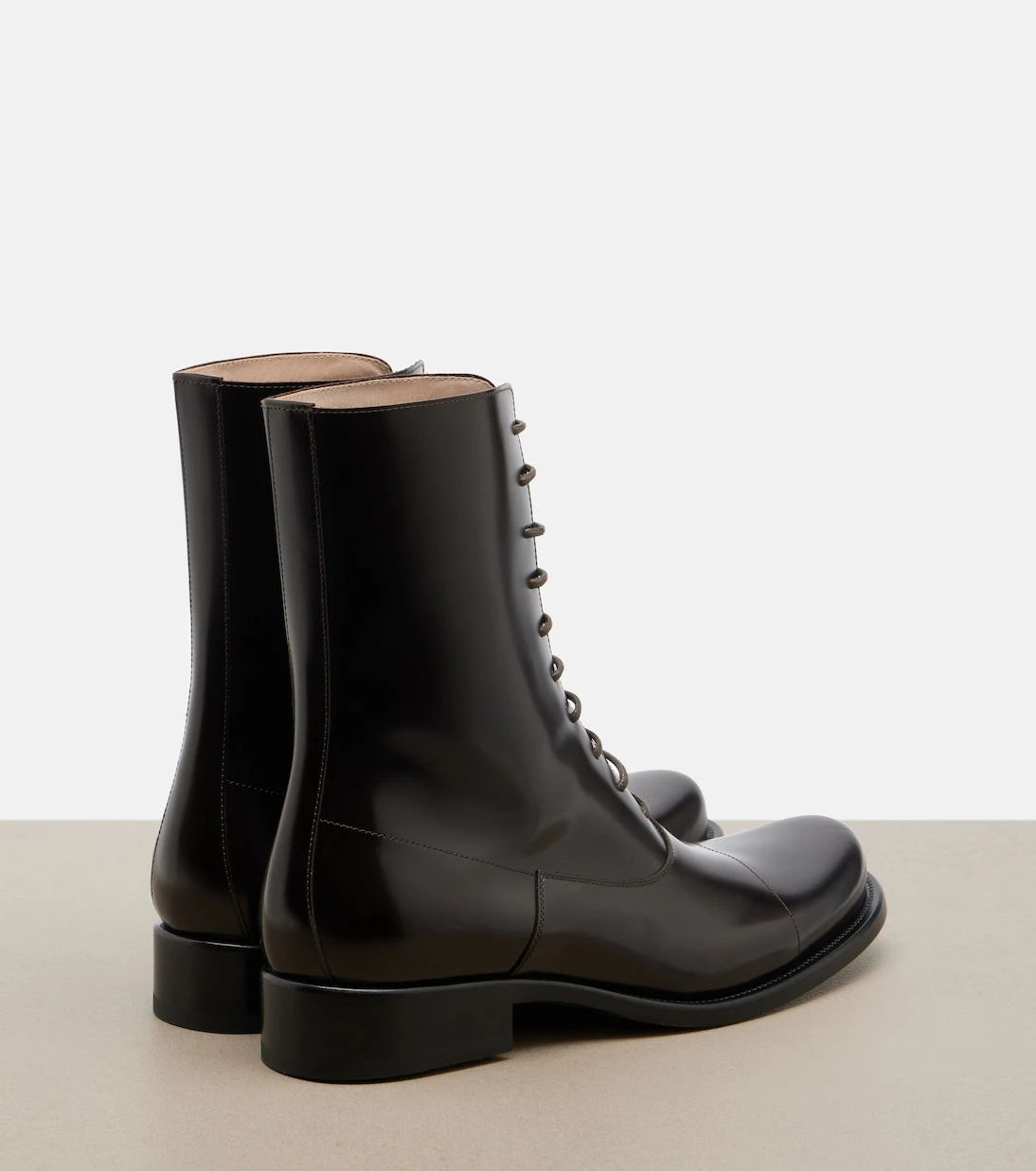 The Row - Kai leather lace-up boots