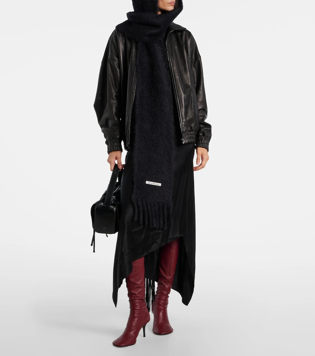 Acne Studios - Kooder hooded mohair and wool-blend scarf