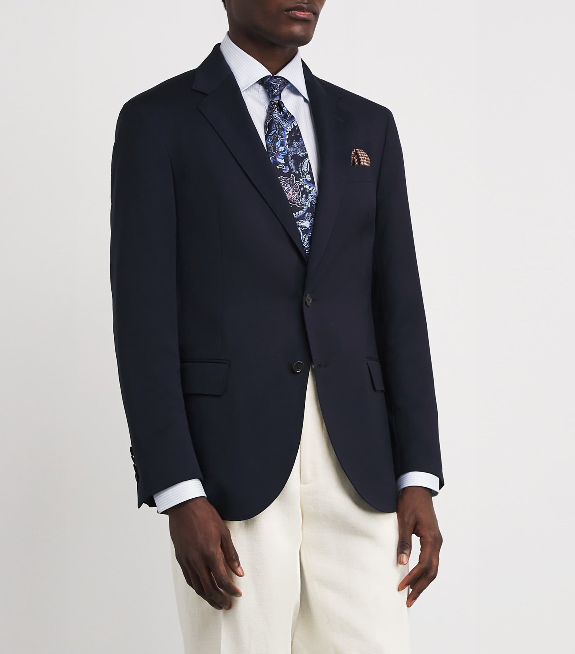 Harrods Silk Jacquard Pocket Square