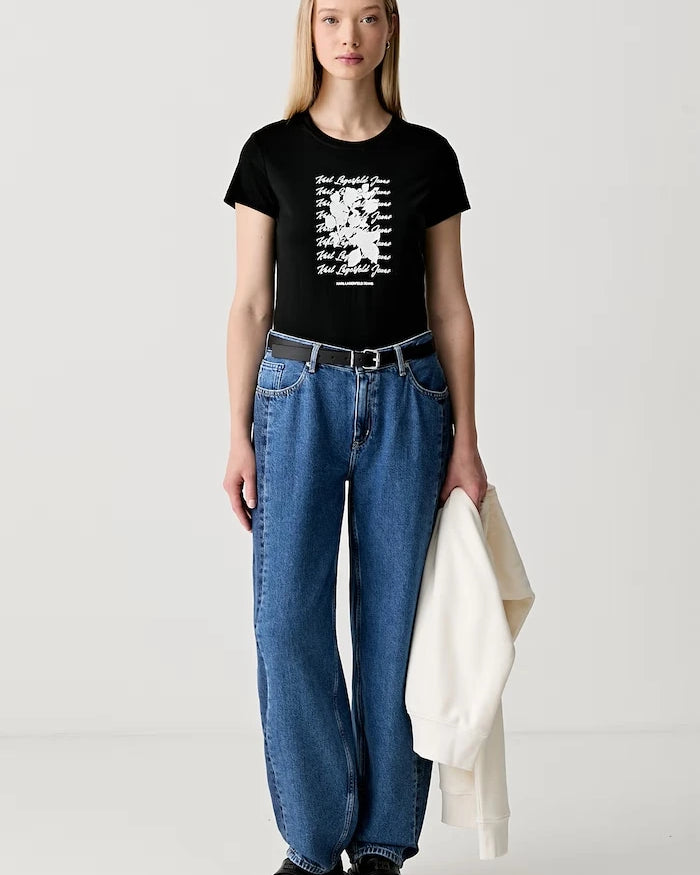 Karl Lagerfeld Jeans barrel kesim kadın jean pantolon