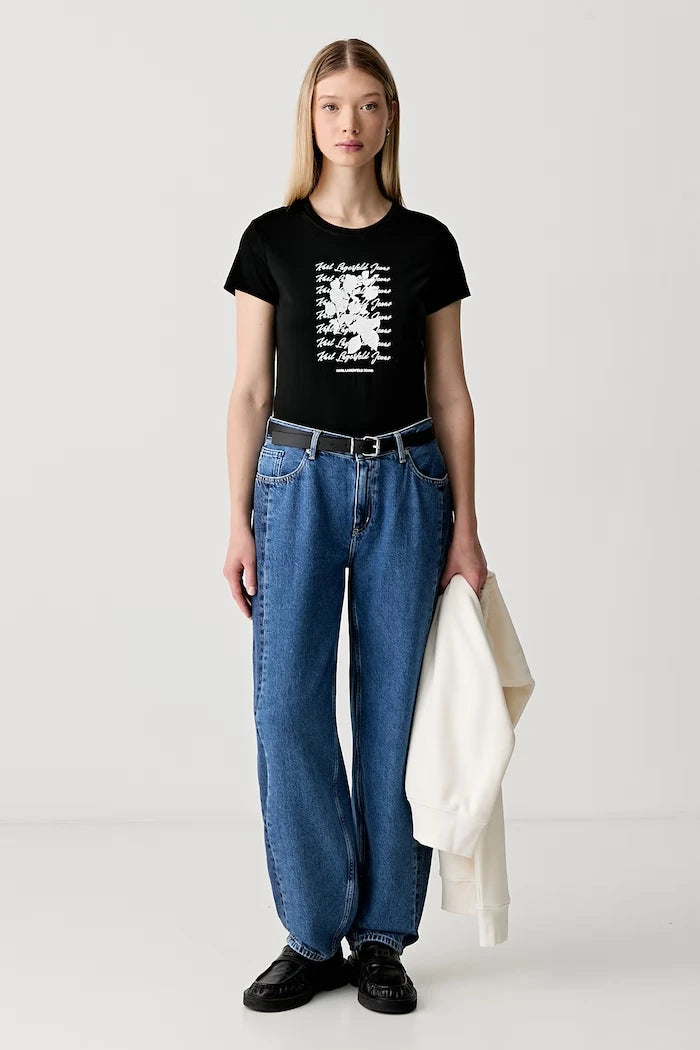 Karl Lagerfeld Jeans barrel kesim kadın jean pantolon