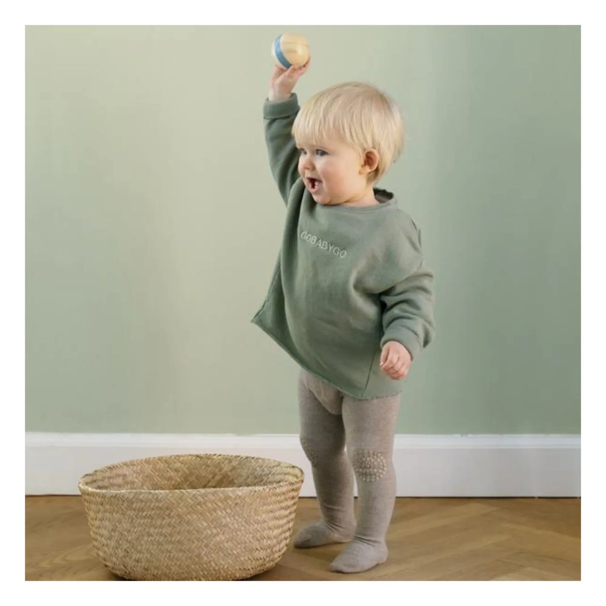 GOBABYGO - Non-slip tights | Beige