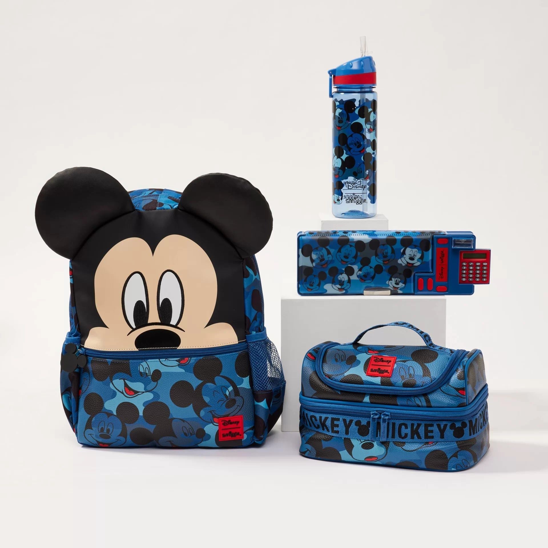Smiggle - Mickey Mouse 4 Parçalı Çocuk Okul Çantası Seti 