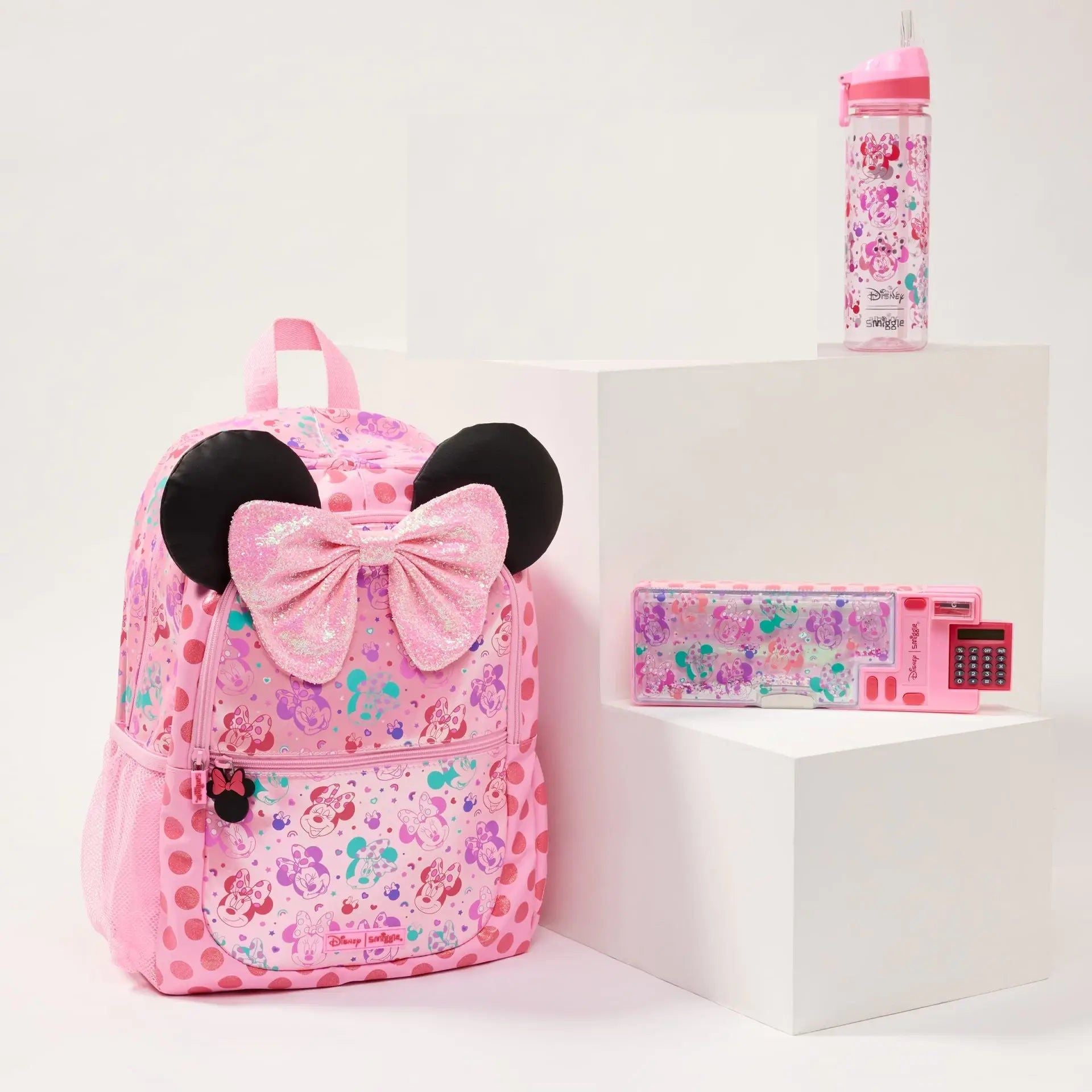 Smiggle - Minnie Mouse 3 Parçalı Okul Çantası Seti 