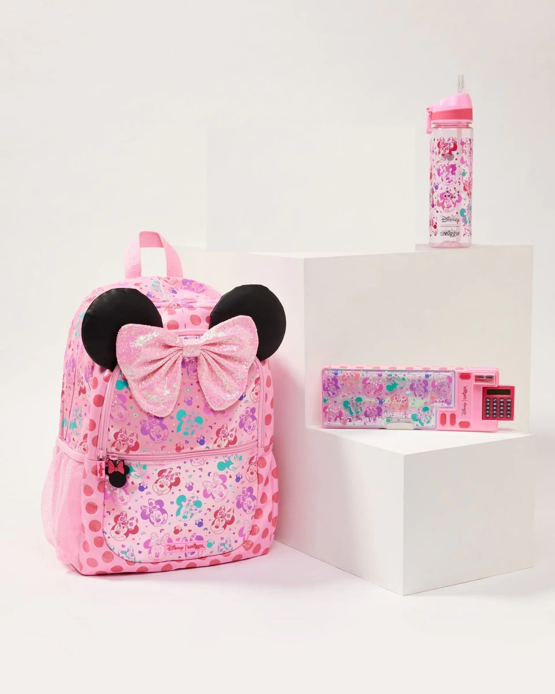 Smiggle - Minnie Mouse 3 Parçalı Okul Çantası Seti 