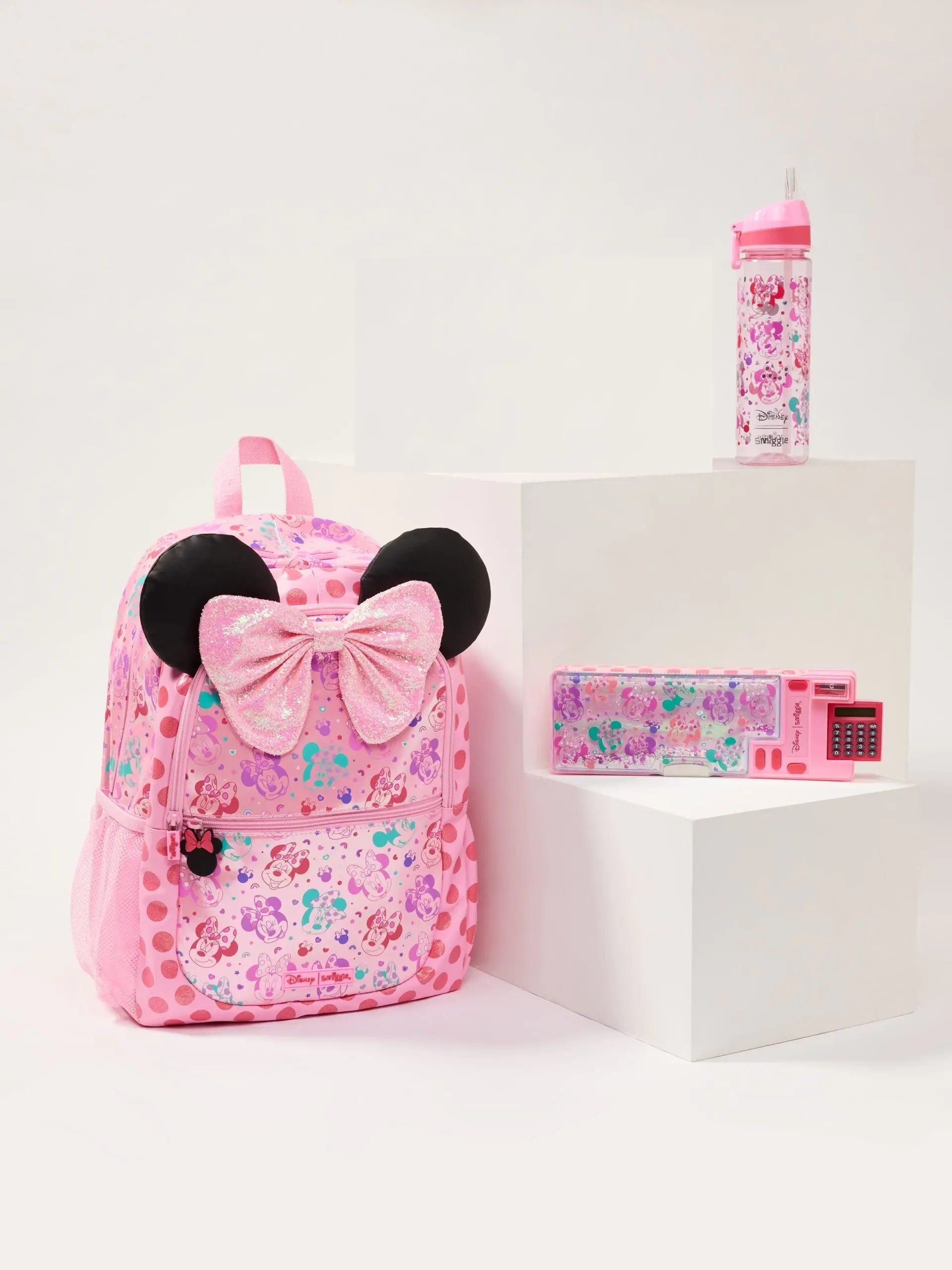 Smiggle - Minnie Mouse 3 Parçalı Okul Çantası Seti 