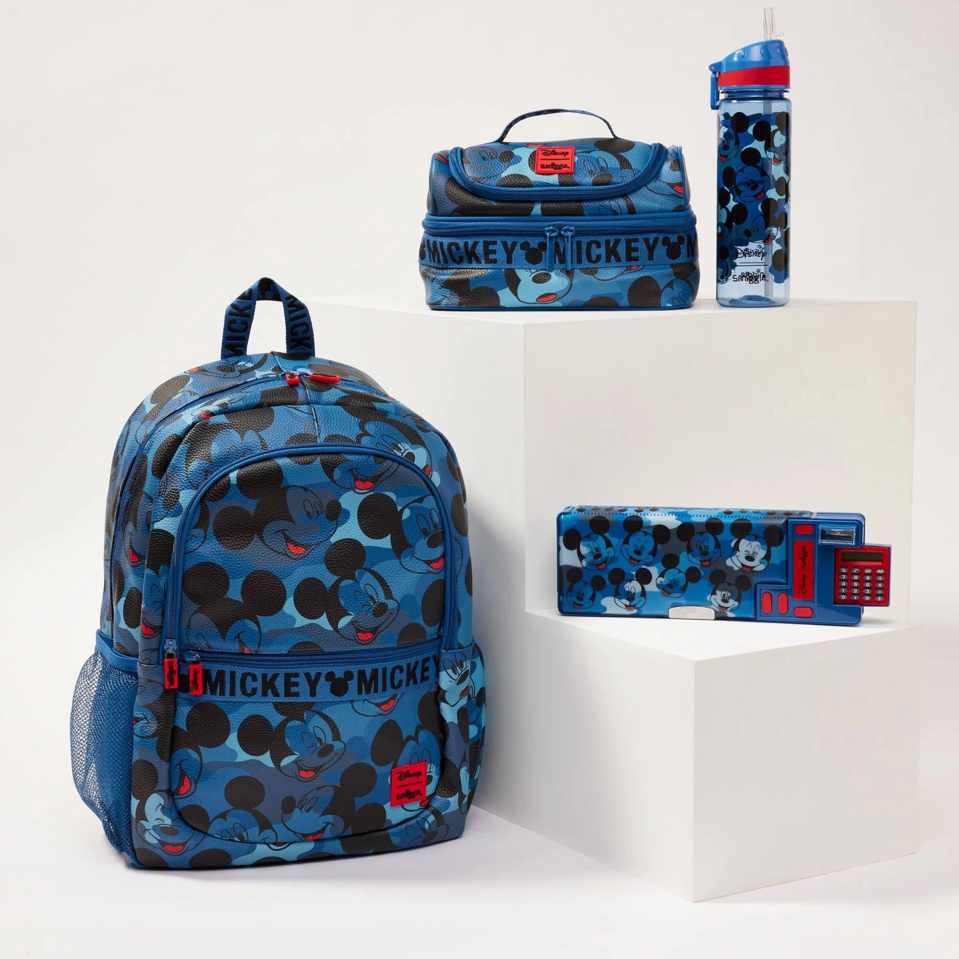 Smiggle - Mickey Mouse 4 Parçalı Okul Çantası Seti