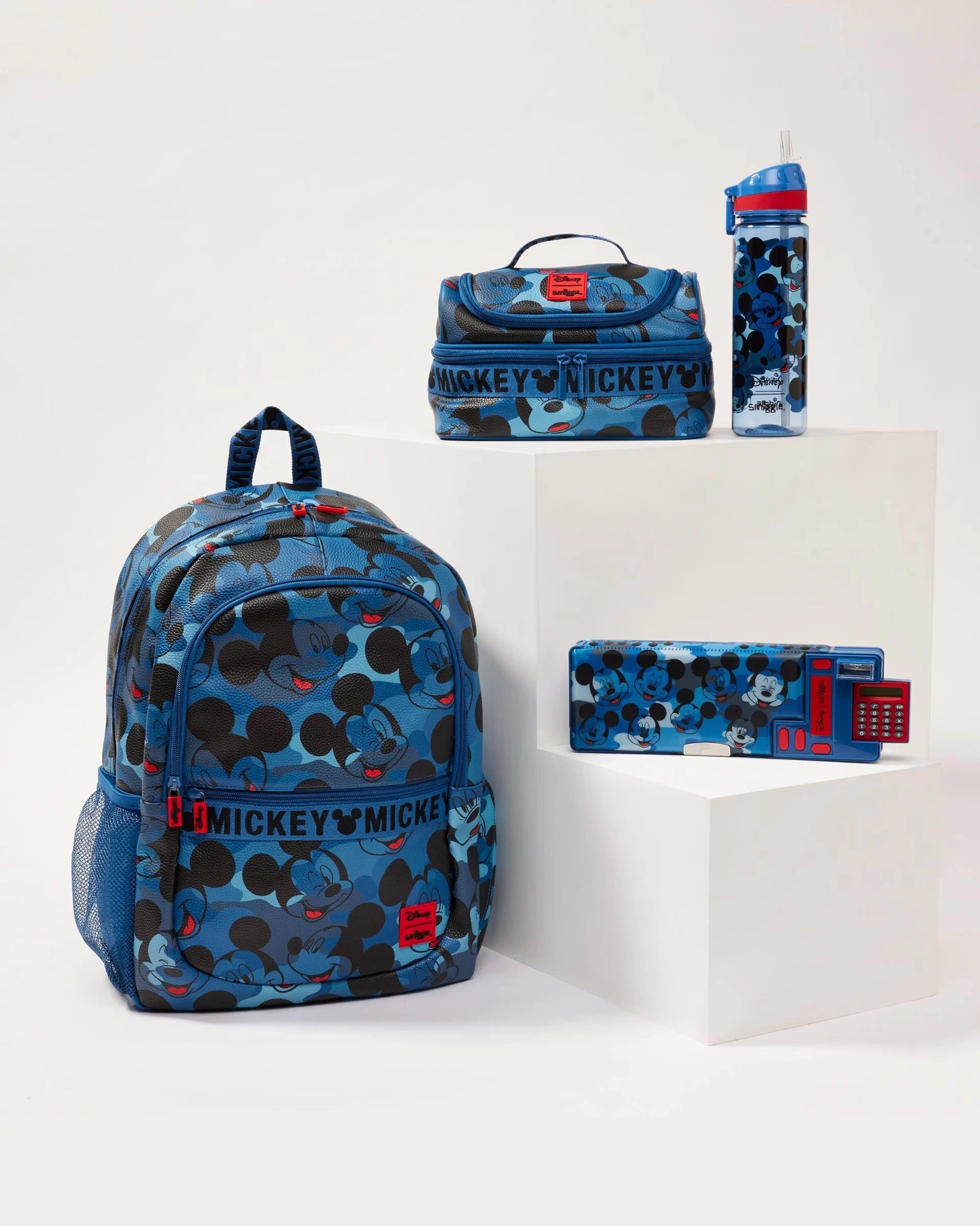 Smiggle - Mickey Mouse 4 Parçalı Okul Çantası Seti