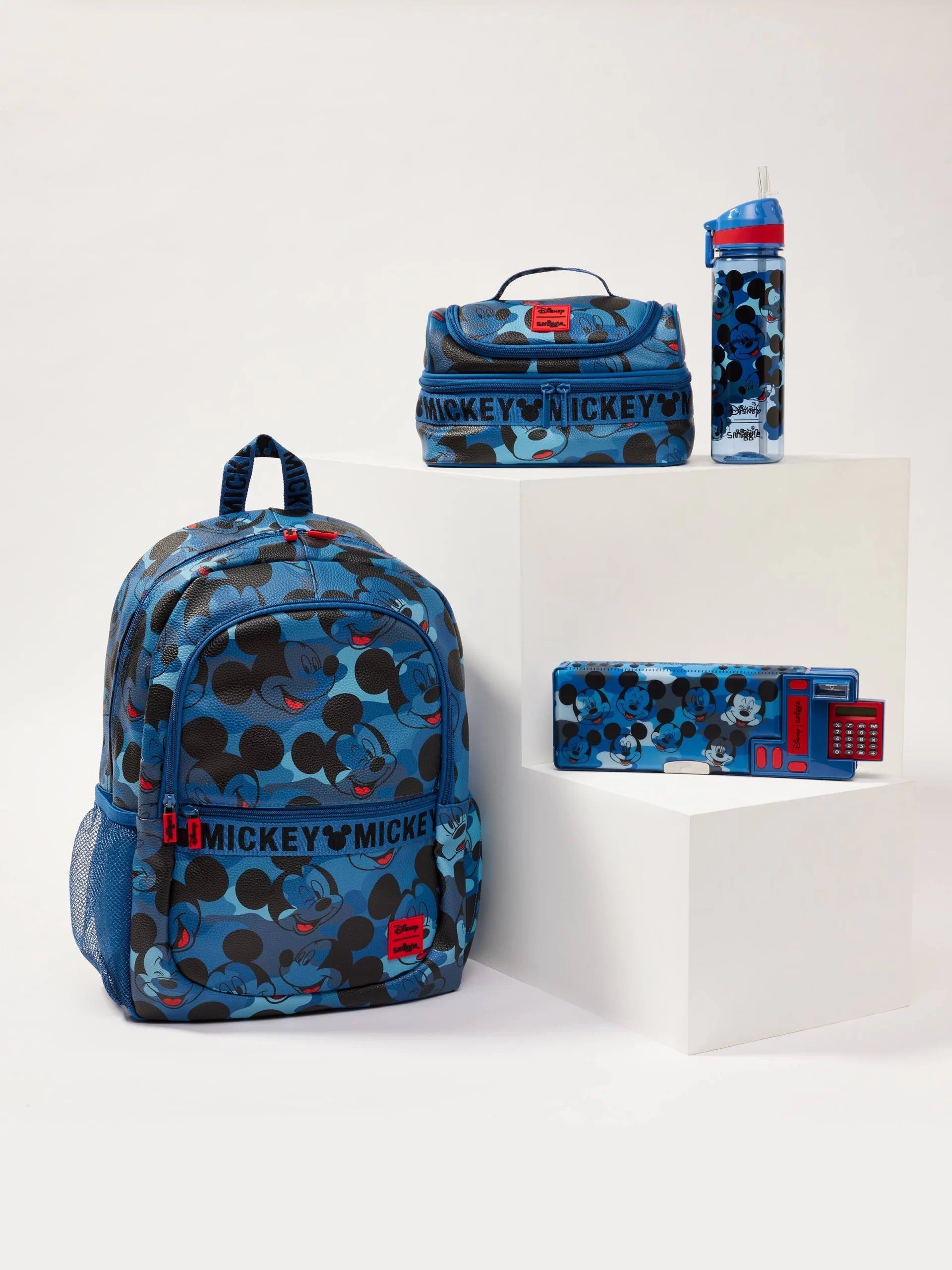 Smiggle - Mickey Mouse 4 Parçalı Okul Çantası Seti