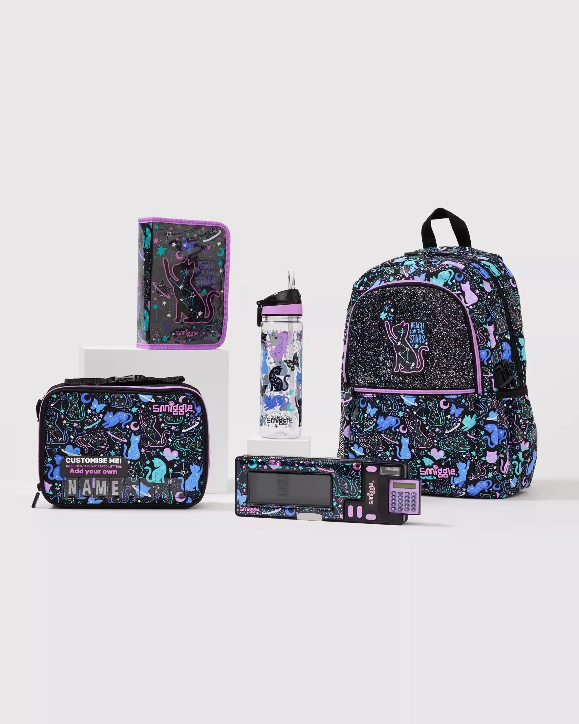 Smiggle - Vahşi Taraf 5 Parçalı Okul Çantası Seti