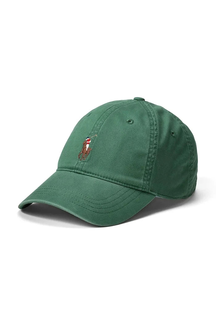 Памучна шапка с козирка Polo Ralph Lauren