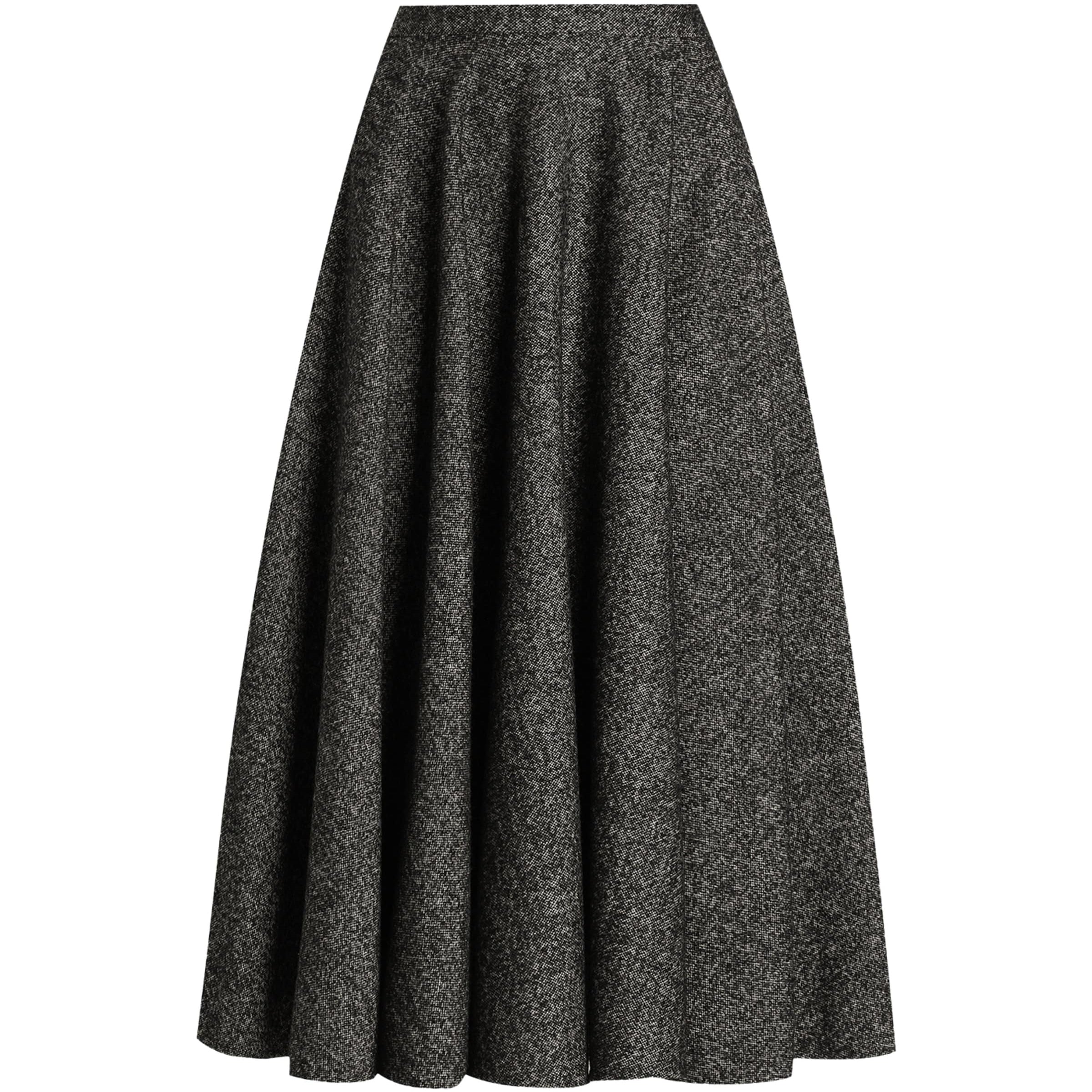 Dolce & Gabbana Multi Wool-Blend Midi Skirt