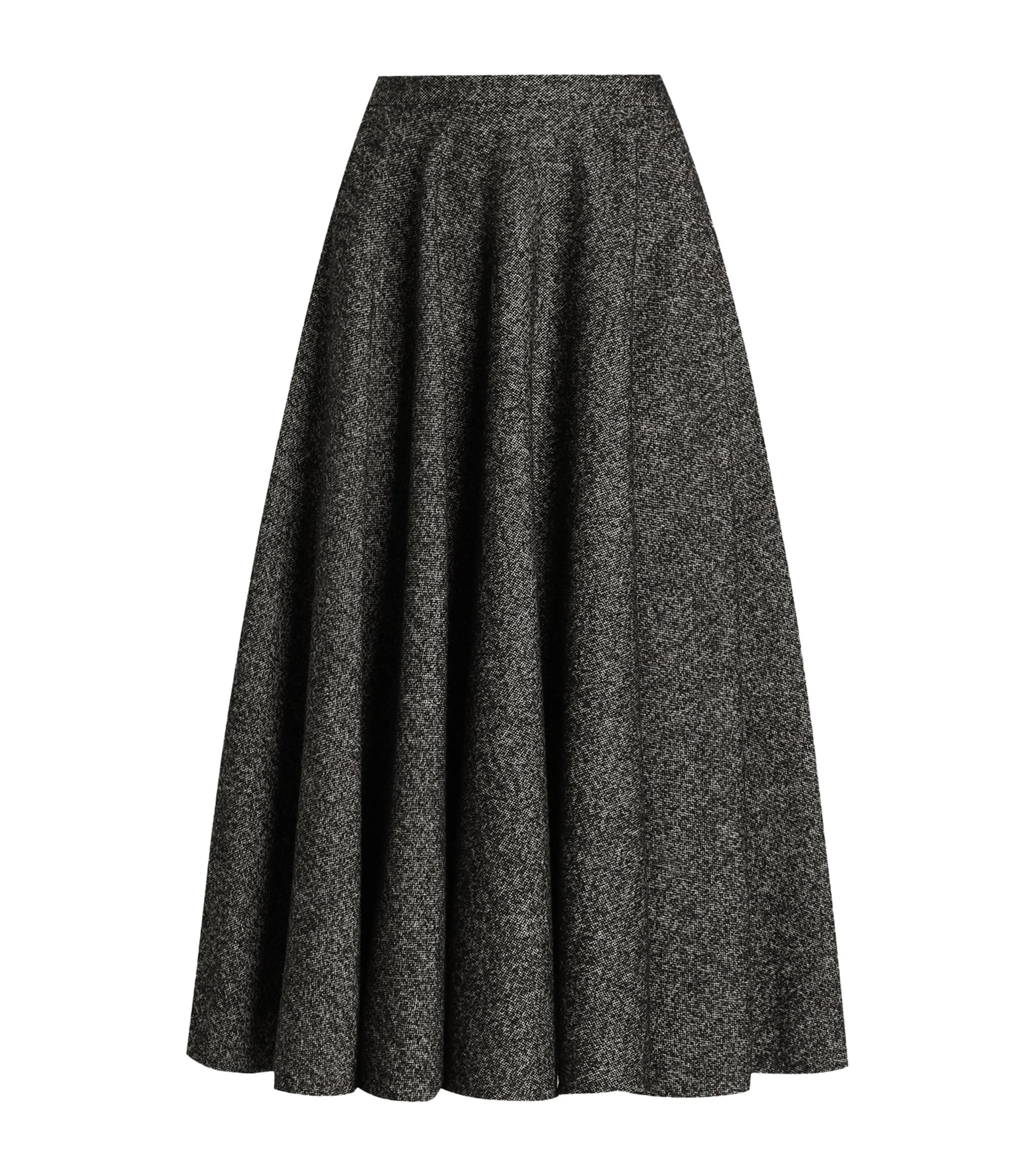 Dolce & Gabbana Multi Wool-Blend Midi Skirt