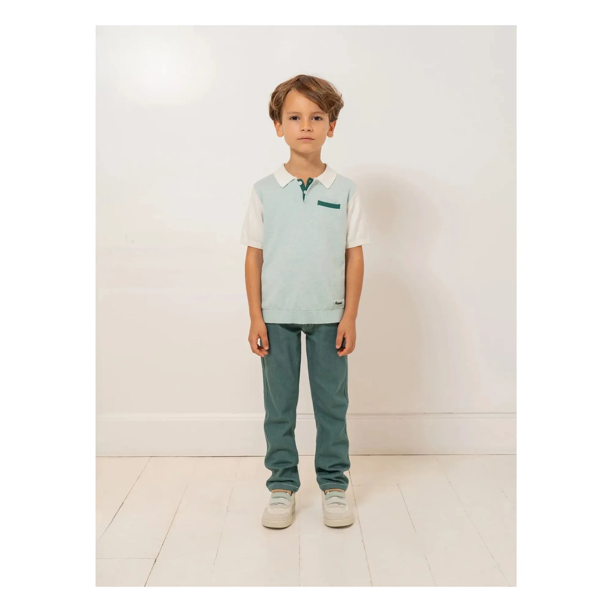 Bonpoint - Polo Laser | Pale blue