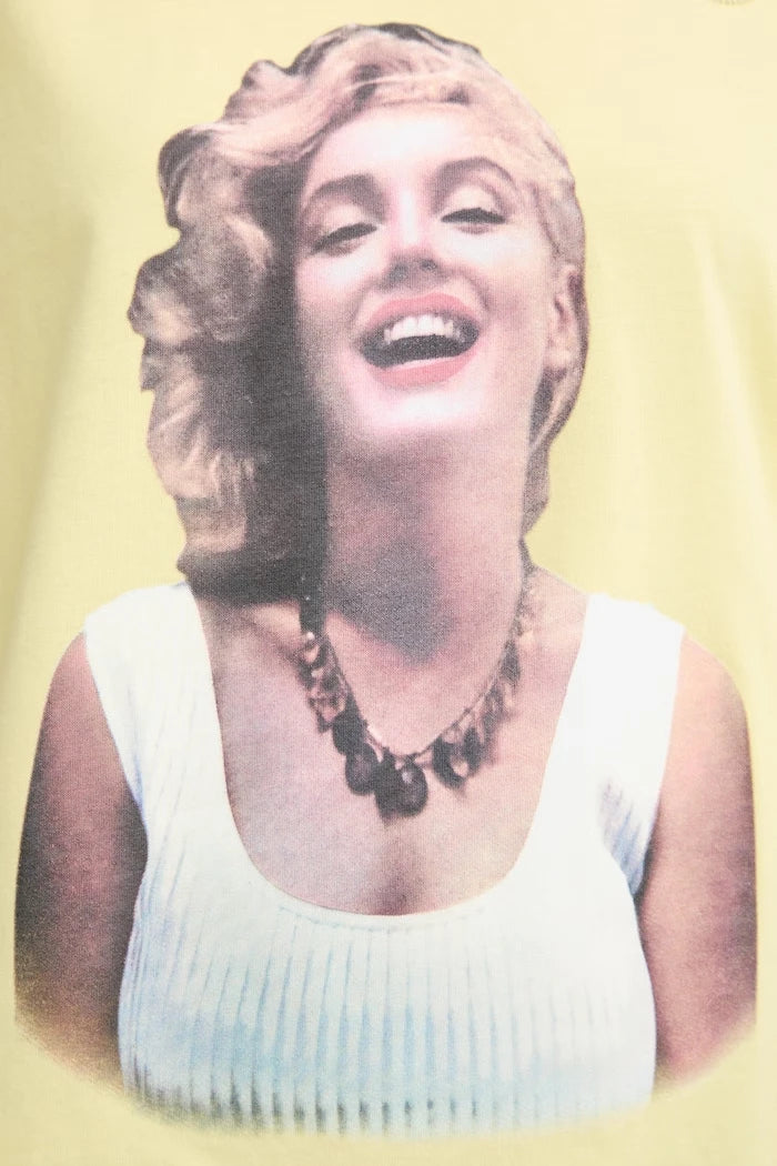 Guess Oversize Kadın Pamuk Tişört MARILYN MONROE