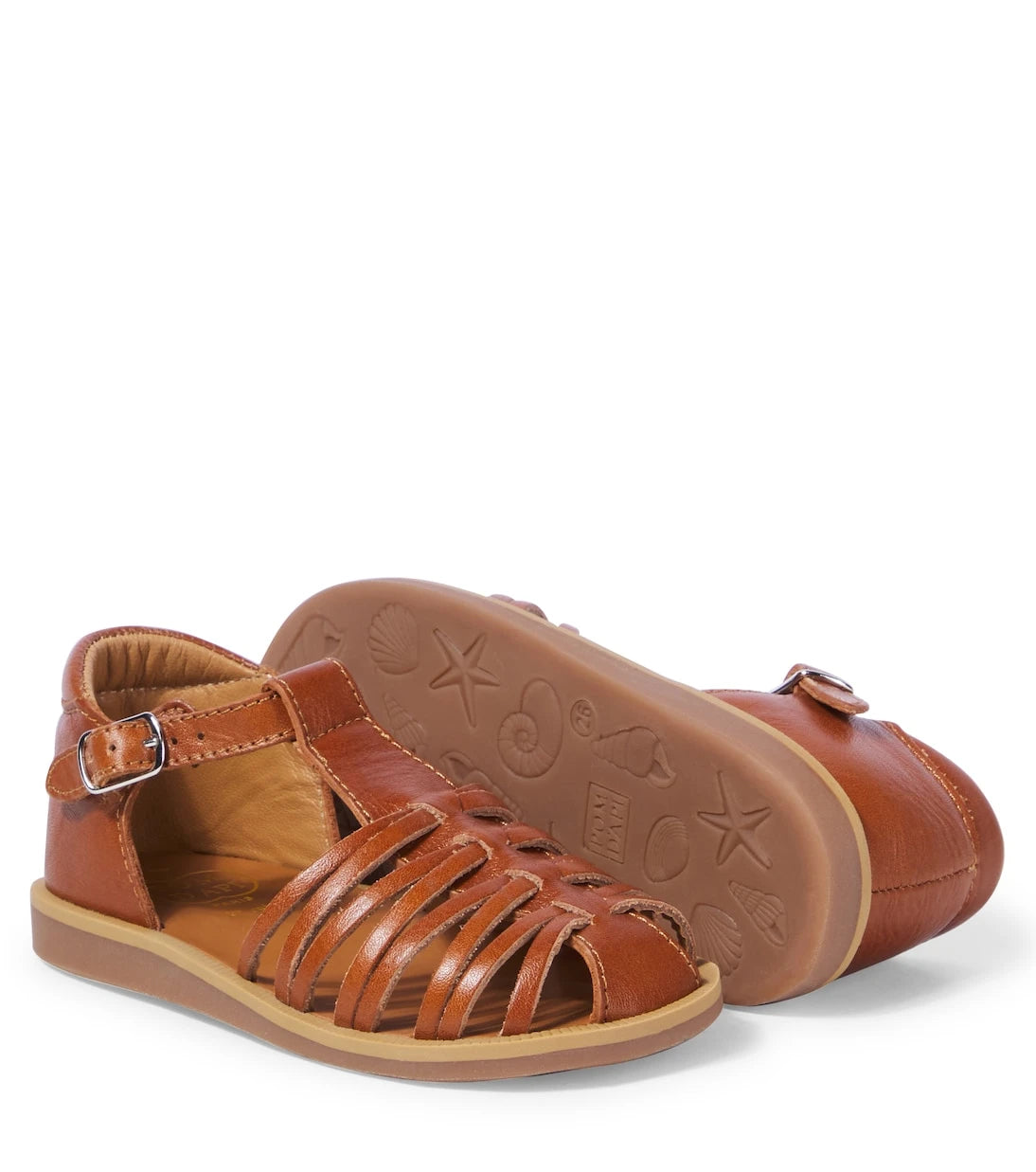 Pom d'Api - Poppy Royal leather sandals