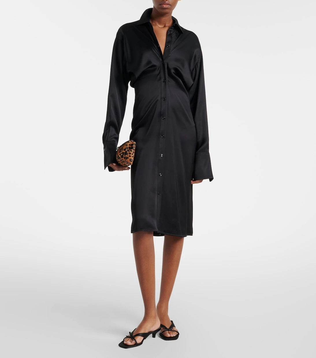 Toteme - Bow-detail satin mules