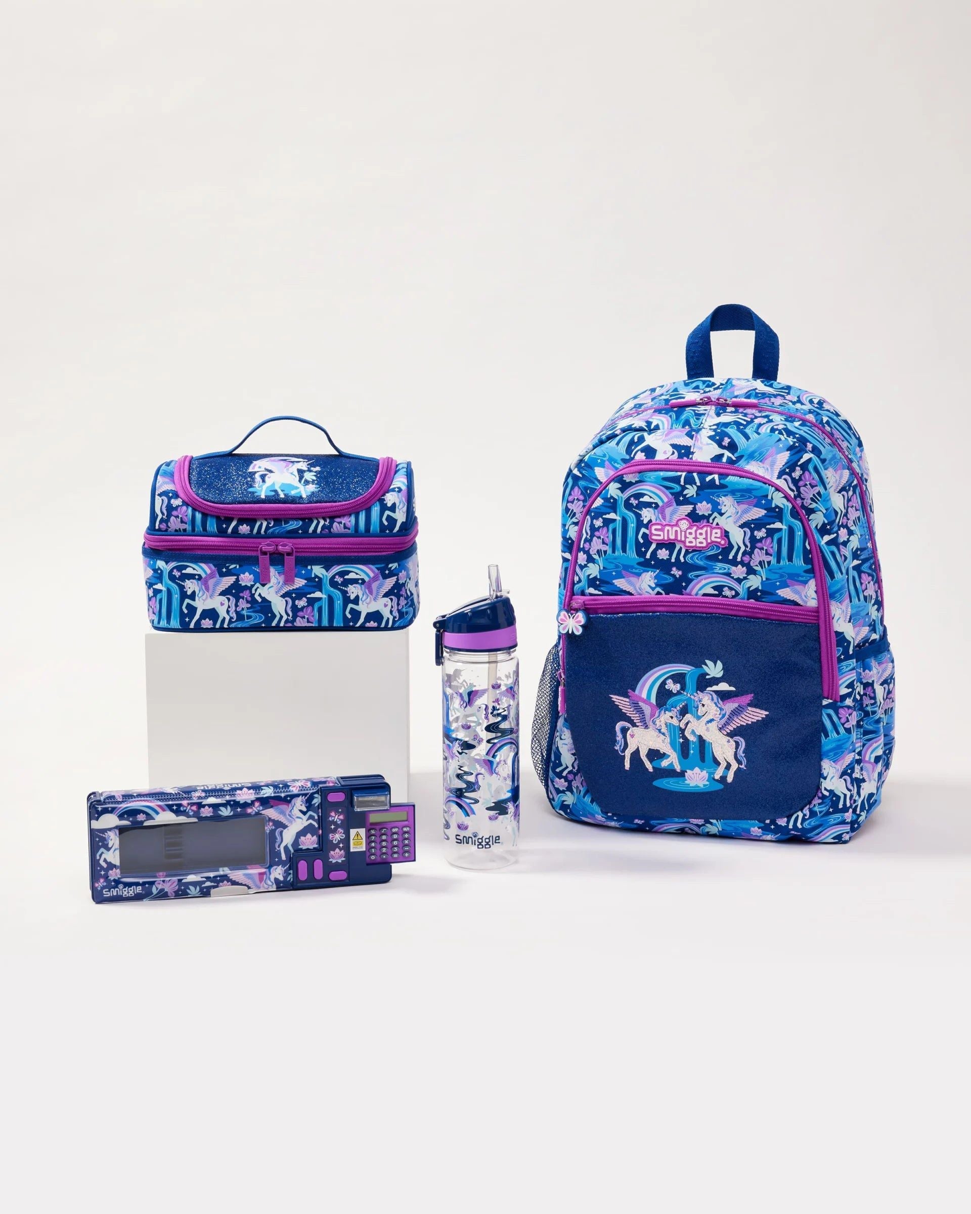 Smiggle - Away 4 Parçalı Okul Çantası Seti
