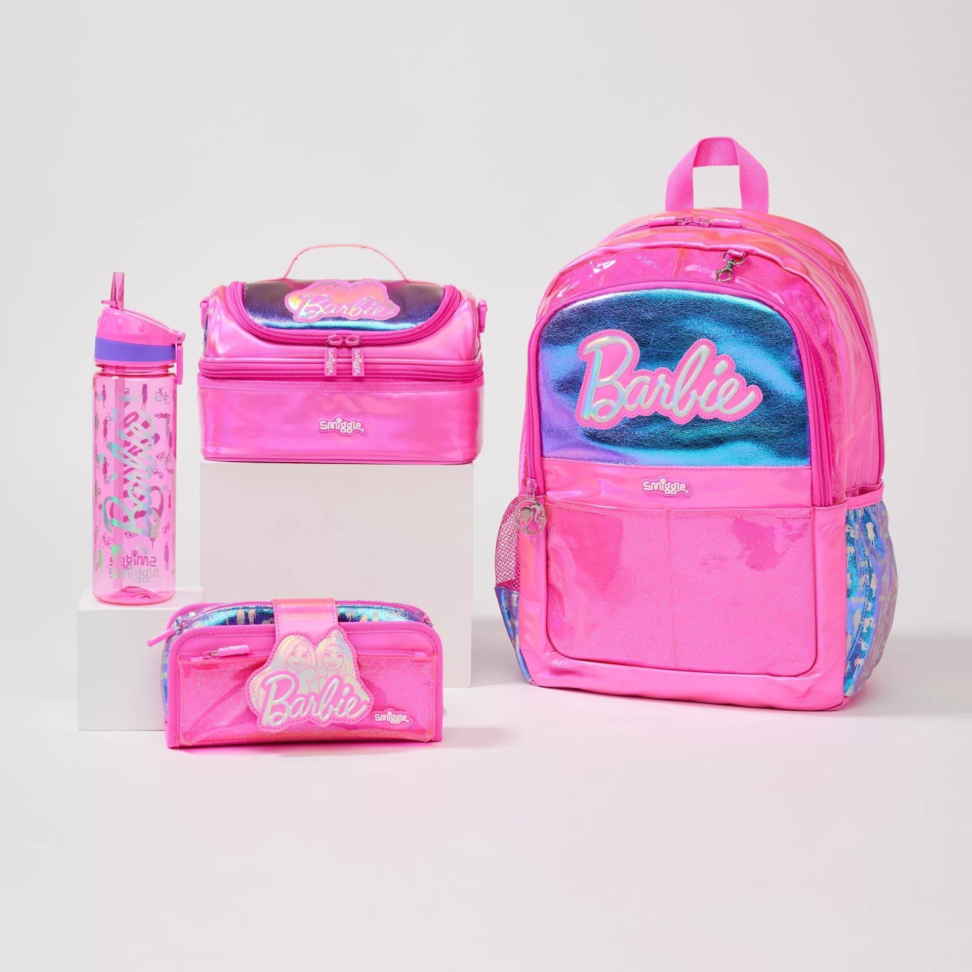 Smiggle - Barbie 4 Parçalı Okul Çantası Seti