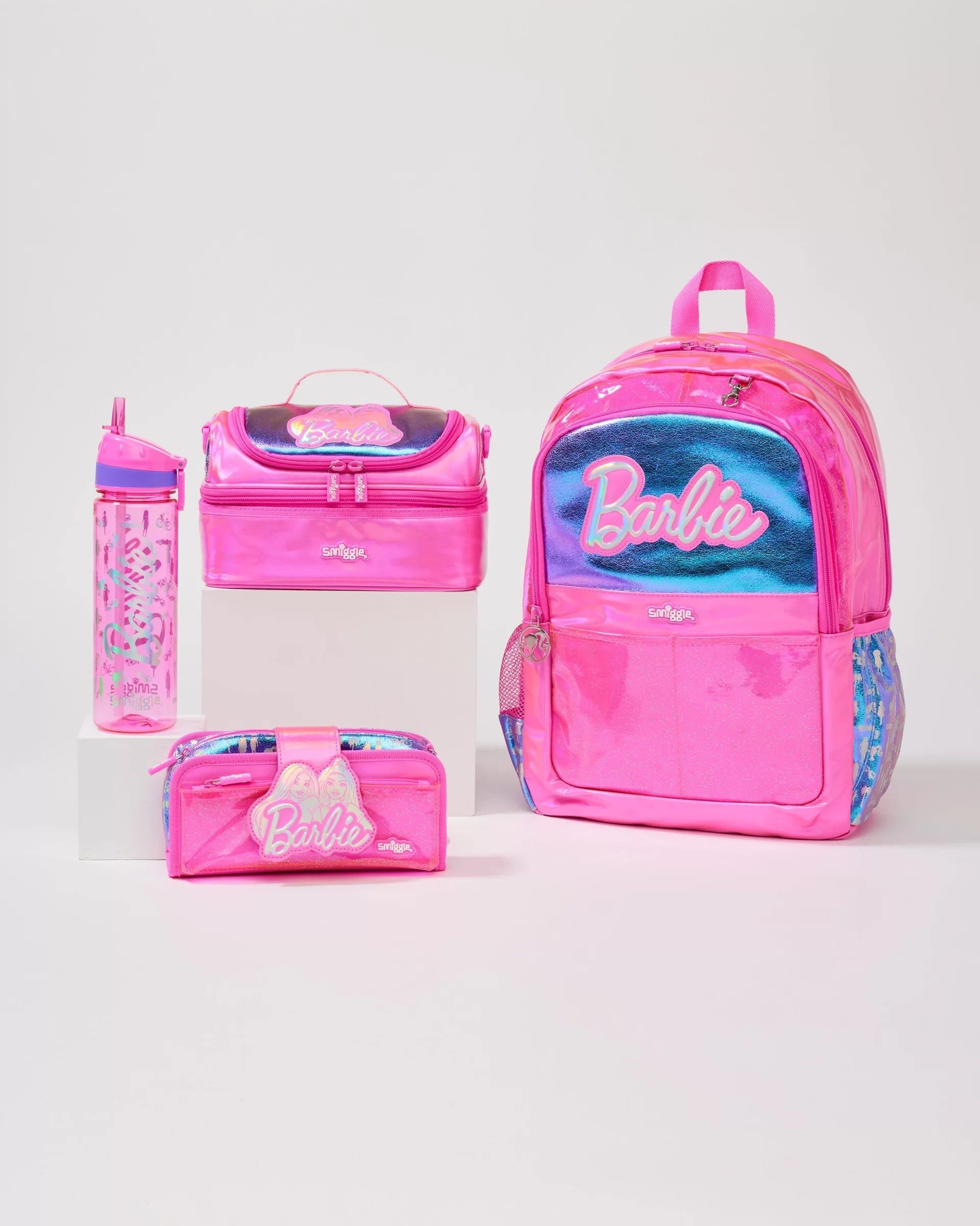 Smiggle - Barbie 4 Parçalı Okul Çantası Seti